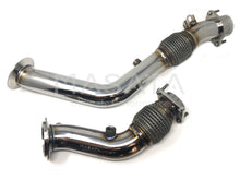 Load image into Gallery viewer, Masata BMW S55 Catless Downpipes - Fits M2 Competition F87 LCI, M3 F80, M4 F82/F83 - High-Flow Decat 304 Stainless, OEM Fit, Stage 2 Ready
