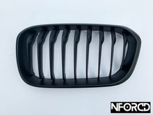 Load image into Gallery viewer, BMW 1 Series F20 F21 LCI (2015–2019) Matte Black Front Kidney Grilles - De-Chrome Shadowline Upgrade