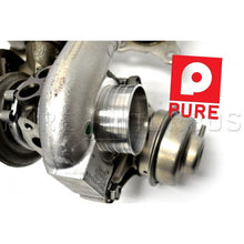 Load image into Gallery viewer, Pure Turbos BMW N54 Stage 2 V1 Upgraded Hybrid Twin Turbos - 450-600whp - Fits 135i, 335i & 1M (E82/E88/E90/E91/E92/E93) - Stock-Location Bolt-On - Core Exchange Service