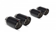 Load image into Gallery viewer, BMW M2 N55 2016 2017 2018 Scorpion Ascari Carbon Fibre Exhaust Tips – Quad 90mm Tailpipe Trims – Non-GPF/OPF – Genuine Scorpion Upgrade – Fits Scorpion Exhaust Systems Only