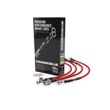 Load image into Gallery viewer, Goodridge SBW0800-4 BMW E12 Braided Brake Hose Lines Kit, 4-Line Stainless Steel PTFE, Fits 5 Series 1973-1981 (518, 520, 520i, 525, 528, 528i)