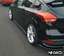 Load image into Gallery viewer, Ford Focus ST MK3 Facelift (MK3.5, 2015-2018) Front Splitter & Side Skirts Kit - Gloss Black ABS Front Lip/Side Skirt Extensions by KSB - UK Made