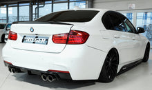Load image into Gallery viewer, Rieger BMW 3 Series F30/F31 Rear Quad Exhaust Diffuser for M Sport/M-Technic Rear Bumper - 320i 335i 340i (incl LCI) - ABS - Matte Black, Gloss Black or Carbon Look - Fits up to 90mm Tips