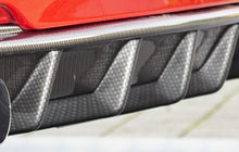 Load image into Gallery viewer, Genuine Rieger BMW 3 Series F30 F31 M Sport/M-Technic Rear Quad Exhaust Bumper Diffuser (Saloon & Touring, including LCI) - Fits 320i 335i 340i, up to 90mm tips
