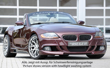 Load image into Gallery viewer, Genuine Rieger BMW Z4 E85 Roadster Front Bumper (2003-2005 Pre-Facelift) – German-Made ABS, Fog Light Recess – Part 00050500