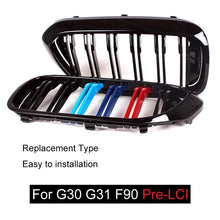 Load image into Gallery viewer, Replacement Front Kidney Grilles for BMW 5 Series G30 G31 & F90 M5 Pre-LCI 2017–2019 | OEM Style Upgrade | Single/Double Slat, Gloss/Matte/Carbon Look