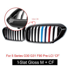 Load image into Gallery viewer, Replacement Front Kidney Grilles for BMW 5 Series G30 G31 & F90 M5 Pre-LCI 2017–2019 | OEM Style Upgrade | Single/Double Slat, Gloss/Matte/Carbon Look