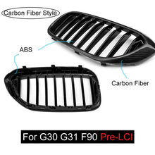 Load image into Gallery viewer, Replacement Front Kidney Grilles for BMW 5 Series G30 G31 & F90 M5 Pre-LCI 2017–2019 | OEM Style Upgrade | Single/Double Slat, Gloss/Matte/Carbon Look