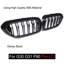 Load image into Gallery viewer, Replacement Front Kidney Grilles for BMW 5 Series G30 G31 & F90 M5 Pre-LCI 2017–2019 | OEM Style Upgrade | Single/Double Slat, Gloss/Matte/Carbon Look