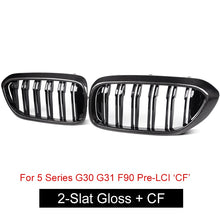 Load image into Gallery viewer, Replacement Front Kidney Grilles for BMW 5 Series G30 G31 & F90 M5 Pre-LCI 2017–2019 | OEM Style Upgrade | Single/Double Slat, Gloss/Matte/Carbon Look
