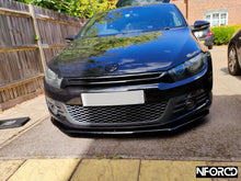 Load image into Gallery viewer, VW Scirocco MK3 Front Splitter 2008-2014 | Gloss Black ABS Plastic Front Bumper Lip Spoiler by KSB | Direct Fit with Fitting Kit | UK Made