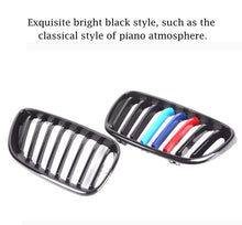Load image into Gallery viewer, BMW 2 Series F22 Coupe F23 Convertible & M2 F87 Front Kidney Grilles, Gloss Black or Carbon Fibre Look ABS Replacement Pair, 2014–2020