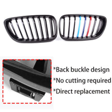 Load image into Gallery viewer, BMW 2 Series F22 Coupe F23 Convertible & M2 F87 Front Kidney Grilles, Gloss Black or Carbon Fibre Look ABS Replacement Pair, 2014–2020
