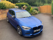 Load image into Gallery viewer, BMW 1 Series M135i Pre-Facelift Pre-LCI (F20/F21) Full Body Kit - Splitter, Side Skirts, Rear Spats, Rear Diffuser, Gloss Black Spoiler & Kidney Grilles, M Performance Style Mirror Covers - Direct Fit, No Paint, UK