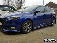 Load image into Gallery viewer, Ford Focus ST MK3 Facelift (MK3.5, 2015-2018) Front Splitter & Side Skirts Kit - Gloss Black ABS Front Lip/Side Skirt Extensions by KSB - UK Made