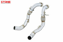 Load image into Gallery viewer, Stone Exhaust Catless Downpipes for BMW M5/M8 S63/S63M (F90 F91 F92 F93) – High-Flow Turbo Decat, OPF & Non-OPF