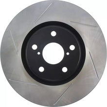 Load image into Gallery viewer, StopTech Sport Slotted Front Brake Disc for Toyota MR2 SW20 (1989-1999) - 323mm Vented High-Carbon Rotor, Black E-Coated, 5x114.3 - LH/RH - 126.44103SL / 126.44104SR