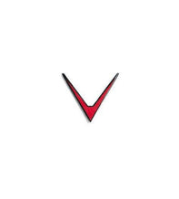 Load image into Gallery viewer, Genuine Eventuri V Badge - Red & Black Gel Emblem | Universal Fit OEM+ Performance Car Logo Badge | Official Eventuri Accessory (EVE-V-Badge-Gel)
