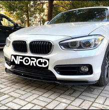 Load image into Gallery viewer, BMW 1 Series F20 F21 LCI Facelift 2015-2019 Gloss Black Front Splitter – Non M Sport Bumper Front Lip Spoiler