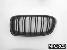 Load image into Gallery viewer, Black Double Slat Front Kidney Grilles for BMW F30 3 Series 2012–2018 (Pre-LCI & LCI) | Chrome Delete Blackout Set