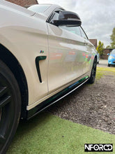 Load image into Gallery viewer, BMW 4 Series F32 Coupe 2012-2019 Gloss Black Front Lip Splitter & Side Skirts Kit | ABS | UK Made (Fits 430i 430d 435i 435d 440i)