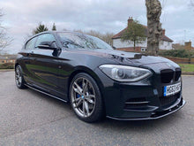 Load image into Gallery viewer, BMW 1 Series M135i Pre-Facelift Pre-LCI (F20/F21) Full Body Kit - Splitter, Side Skirts, Rear Spats, Rear Diffuser, Gloss Black Spoiler & Kidney Grilles, M Performance Style Mirror Covers - Direct Fit, No Paint, UK