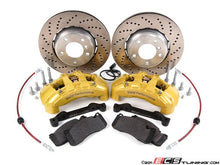 Load image into Gallery viewer, ECS Tuning 6-Piston Front Big Brake Kit 325x25 Semi-Floating Rotors for BMW E46 (Fits E36, Z3, Z4) - BMW Performance Calipers, Braided Lines, DOT 4