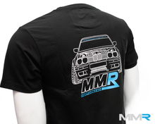 Load image into Gallery viewer, MMR Performance E30 T-Shirt – Super-Soft Cotton Elastane, Front MMR Logo & Classic E30 Rear Motif, Men’s & Ladies Fit, True-to-Size Car Enthusiast Motorsport Tee