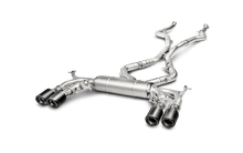 Load image into Gallery viewer, Akrapovic Evolution Line (Titanium) Valved Cat-Back Exhaust with Carbon Fiber Tips for BMW X6 M (F86) 2015–2017, ECE Approved