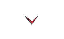Load image into Gallery viewer, Genuine Eventuri V Badge - Red & Black Gel Emblem | Universal Fit OEM+ Performance Car Logo Badge | Official Eventuri Accessory (EVE-V-Badge-Gel)