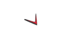 Load image into Gallery viewer, Genuine Eventuri V Badge - Red & Black Gel Emblem | Universal Fit OEM+ Performance Car Logo Badge | Official Eventuri Accessory (EVE-V-Badge-Gel)