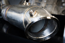 Load image into Gallery viewer, BMW B58 5" Super Sport Cat Downpipe – 200 Cell High-Flow Sports Catalyst, 5in to 4in Flexi – MOT-Friendly, No EML – Osprey Performance – Fits M140i M240i 340i 440i 540i 740i X3/X4 M40i (B58)