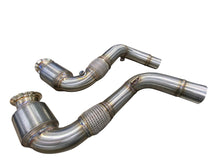 Load image into Gallery viewer, Active Autowerke Sport Cat Downpipes for BMW S63/N63 Twin-Turbo V8 | E70 E71 F15 F16 F85 F86 | X5 50i, X6 50i, X5M, X6M | GESI UHO High-Flow Catted, 3-inch 304 Stainless, Bolt-On, OBD2 Compliant, No CEL | 11-041