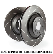 Load image into Gallery viewer, EBC Brakes USR1669 Rear Slotted Brake Discs (Thermic Black) for BMW E81 E84 E90 E91 E92 E93 | ATE Caliper Fitment | Pair | Fits 130i, 320i, 325i, X1 25i