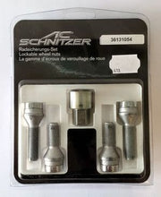 Load image into Gallery viewer, AC Schnitzer BMW Locking Wheel Bolt Set | Genuine Anti-Theft Wheel Locks for AC Schnitzer Wheels | 4 Bolts + Key | Part 361310999
