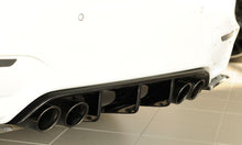Load image into Gallery viewer, BMW M3 M4 F80 F82 F83 Rear Diffuser by Rieger (2012-2018) - OEM-Fit ABS Rear Bumper Insert for Quad Exhaust - Matte or Gloss Black