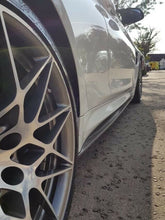 Load image into Gallery viewer, BMW M3 M4 F80 F82 F83 (2014-2020) Real Carbon Fibre Side Skirt Splitters - M Performance Style Pair - F8X Side Skirt Extensions - OEM+ Fitment - UK Stock