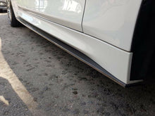 Load image into Gallery viewer, BMW M3 M4 F80 F82 F83 (2014-2020) Real Carbon Fibre Side Skirt Splitters - M Performance Style Pair - F8X Side Skirt Extensions - OEM+ Fitment - UK Stock