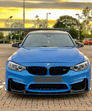 Load image into Gallery viewer, BMW M3 M4 Carbon Fibre Front Splitter / Front Lip Spoiler – F80 F82 F83 (F8X) 2014–2020 – 3D Design Style, Gloss Finish – UK Stock, Fast Free 2‑Day Shipping