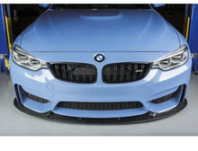 Load image into Gallery viewer, BMW M3 M4 Carbon Fibre Front Splitter / Front Lip Spoiler – F80 F82 F83 (F8X) 2014–2020 – 3D Design Style, Gloss Finish – UK Stock, Fast Free 2‑Day Shipping