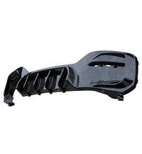 Load image into Gallery viewer, BMW 1 Series F20 F21 LCI Rear Diffuser Gloss Black - Twin Tip Left Twin Exit | OEM Style ABS Rear Bumper Valance (125d/125i 2015-2019)