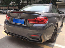 Load image into Gallery viewer, BMW M3 M4 F80 F82 F83 2014-2020 High Gloss Real Carbon Fibre Rear Diffuser M Performance Style with F1 Rain Brake Light UK Stock Fast 2 Day Shipping