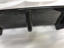 Load image into Gallery viewer, BMW M3 M4 F80 F82 F83 Rear Diffuser – Real Carbon Fibre, M Performance Style (F8x) – Gloss Carbon – UK Stock & Free 2‑Day Shipping