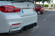 Load image into Gallery viewer, BMW M4 F83 Convertible & 4 Series F33 Convertible Carbon Fibre Ducktail Spoiler – V Style High Kick Boot Lip Rear Spoiler | UK Stock