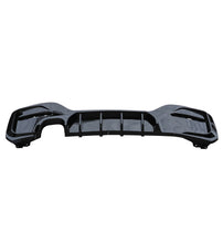Load image into Gallery viewer, BMW 1 Series F20 F21 LCI Rear Diffuser Gloss Black - Twin Tip Left Twin Exit | OEM Style ABS Rear Bumper Valance (125d/125i 2015-2019)