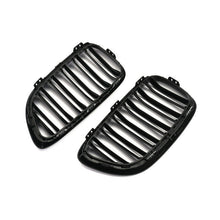 Load image into Gallery viewer, BMW 2 Series F22 F23 2012-2018 Gloss Black Twin Slat Front Kidney Grilles Pair – Coupe & Convertible – De-Chrome Upgrade – UK Stock Fast Delivery