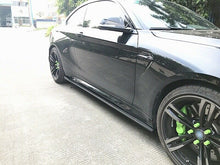 Load image into Gallery viewer, BMW M2 F87 & M2 Competition F87 Carbon Fibre Side Skirts - Full Length Small Flick Aero Side Skirt Extensions - OEM+ Fitment 2016-2021