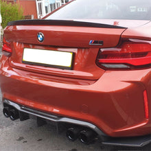 Load image into Gallery viewer, BMW M2 F87 & 2 Series F22 Coupe Carbon Fibre Boot Lid Spoiler – M Performance Style Rear Lip, Real Carbon Fibre, Small or Large, UK Stock