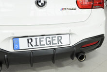 Load image into Gallery viewer, Rieger Rear Bumper Diffuser for BMW 1 Series M135i F20/F21 Pre-LCI (2011-2015) - Direct Replacement OEM Fit ABS - Matte/Gloss/Carbon Look - Made in Germany