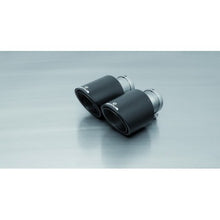 Load image into Gallery viewer, Remus 102mm Exhaust Tips Tailpipes for Mini F54/F60 - Carbon Fibre with Titanium Insert or Chrome - Fits Cooper S Clubman F54, JCW Clubman ALL4 & JCW Countryman ALL4 F60 - Angled, Adjustable Clamp, Pair